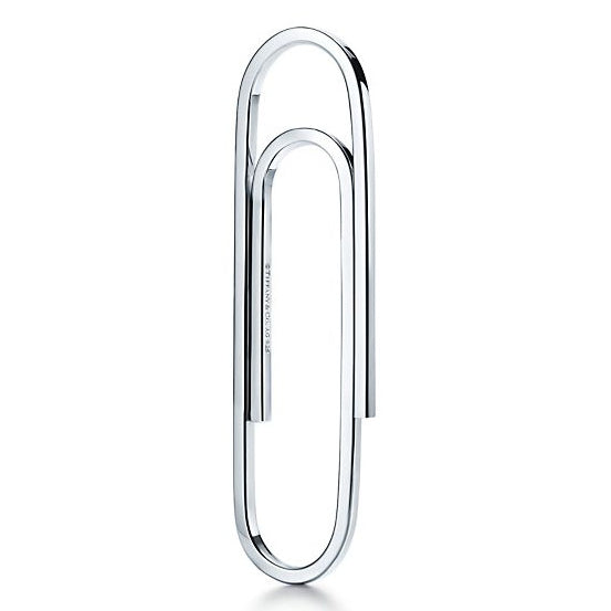 TIF88875491 light gold paper clip brooch