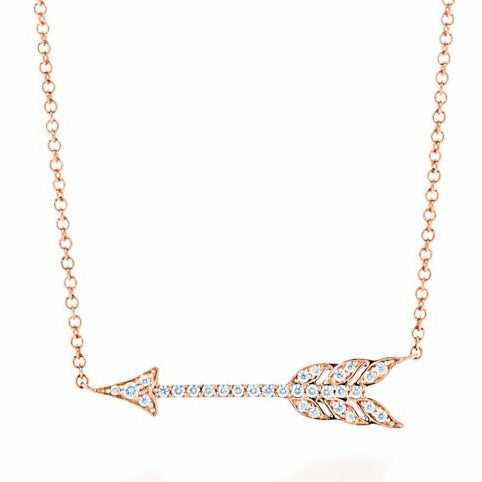 TIF3155874 diamond-shaped arrow-shaped chain pendant