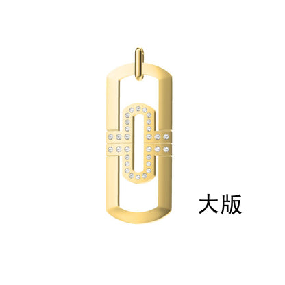 BGL-CL489062大版单扣半钻中字吊坠