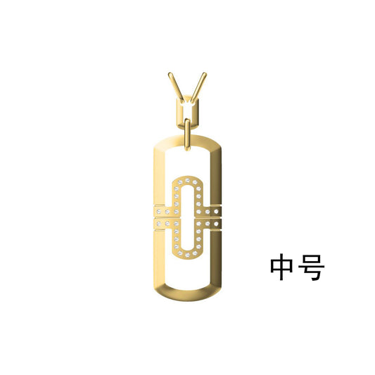 BGL-CL575500半钻中号中字吊坠