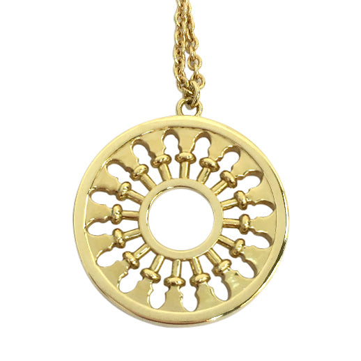 TIF33990059 round light gold pendant