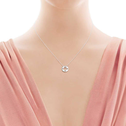 TIF24868107 light gold Roman ring pendant
