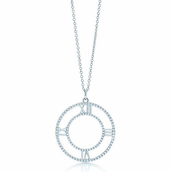 TIF15940623 diamond hollow Roman pendant