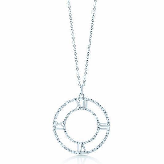 TIF15940623 diamond hollow Roman pendant