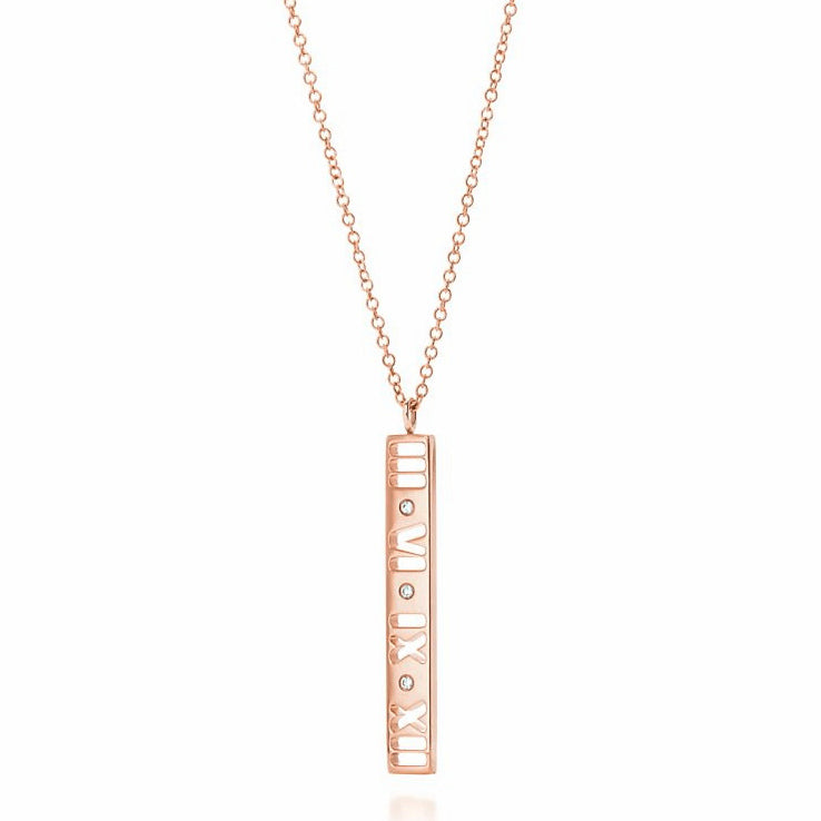 TIF31443562 vertical diamond Roman pendant