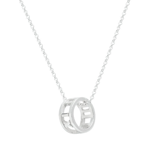 TIF42608927 light gold circle Roman font pendant