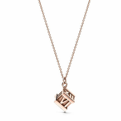 TIF71771001 square light gold Roman pendant