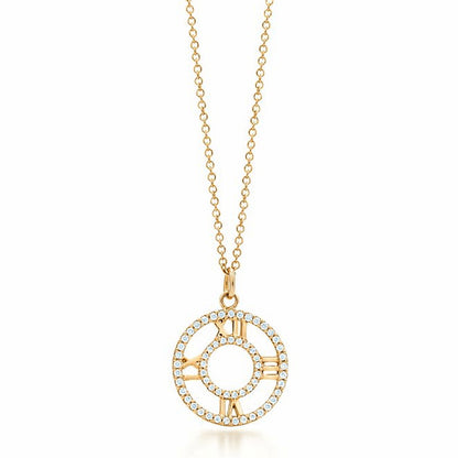 TIF79284638 hollow diamond Roman small pendant