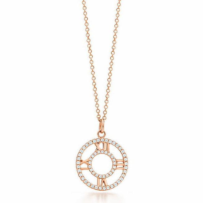TIF79284638 hollow diamond Roman small pendant