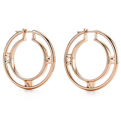 TIF10636895 Roman light gold hoop earrings