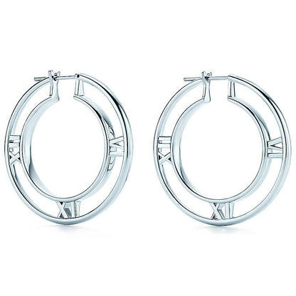TIF10636895 Roman light gold hoop earrings