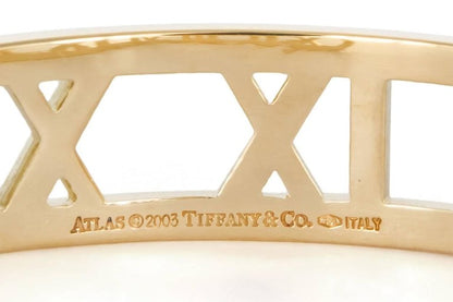 TIF61009 light gold open Roman bracelet