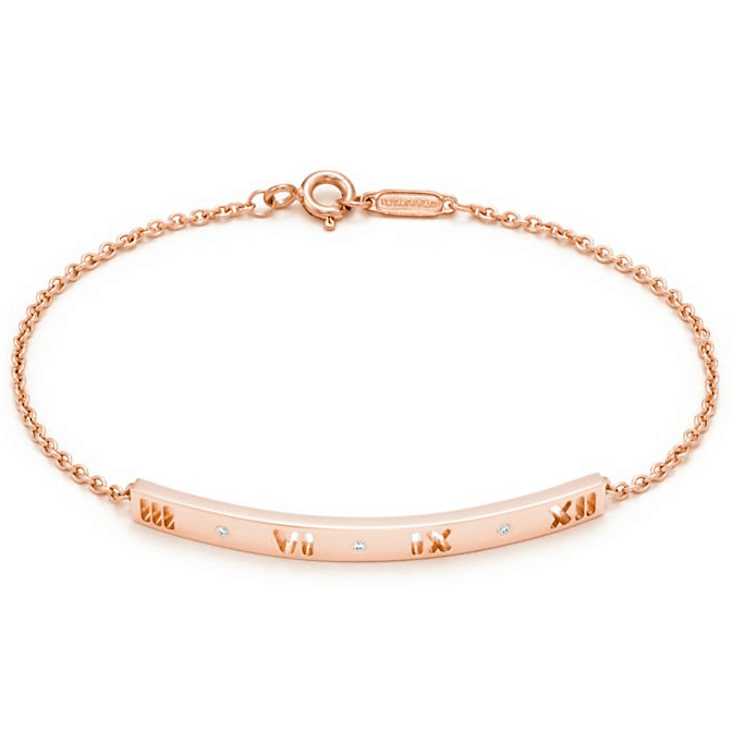 TIF20997993 hollow three diamond Roman bracelet