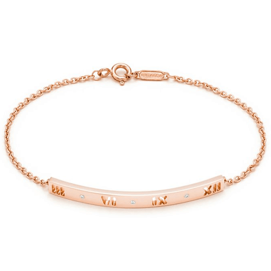 TIF20997993 hollow three diamond Roman bracelet