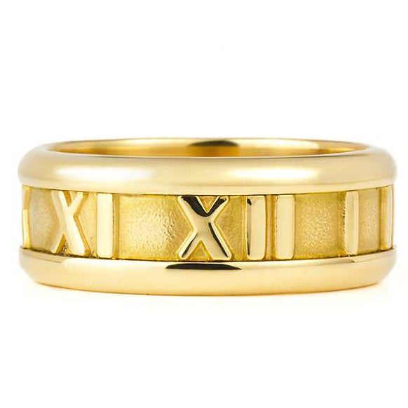 TIF20717089 light gold Roman numeral ring
