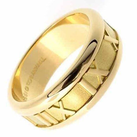 TIF20717089 light gold Roman numeral ring