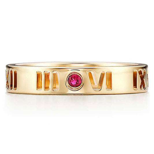 TIF6478779 single diamond hollow narrow ring