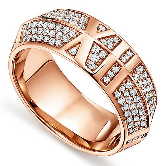 TIF67809211 full diamond sword spine Roman font ring