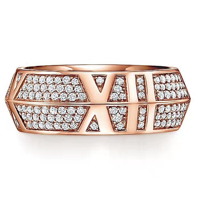 TIF67809211 full diamond sword spine Roman font ring