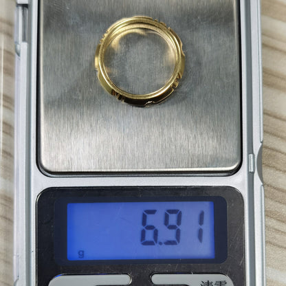 TIF:67786726 guest version four diamond Roman numeral sword spine ring