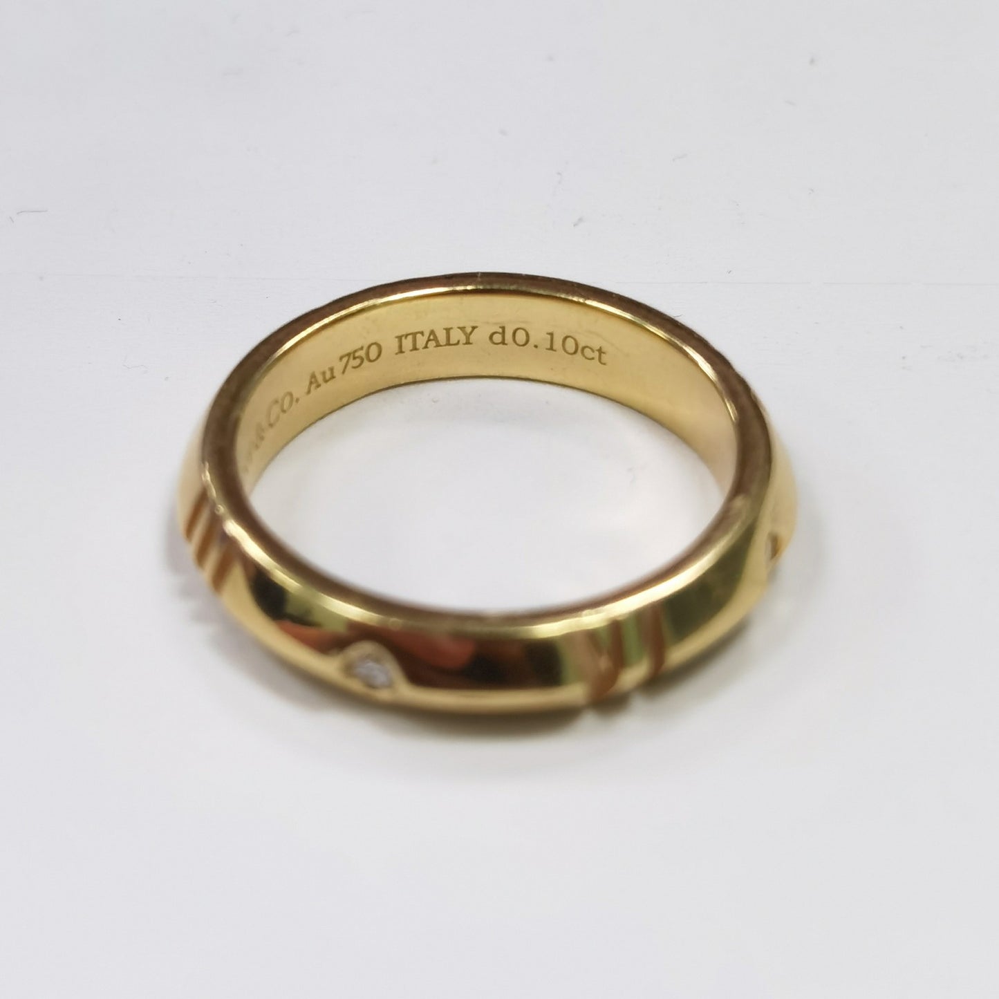 TIF:67786726 guest version four diamond Roman numeral sword spine ring