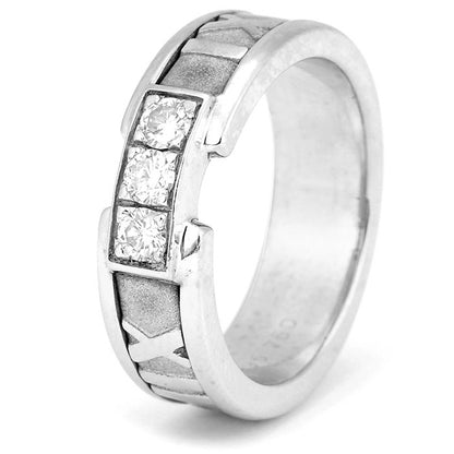 TIF88208584 guest version three diamond Roman font wide ring
