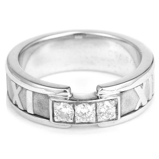 TIF88208584 guest version three diamond Roman font wide ring