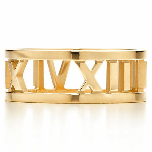 TIF79020335 light gold Roman hollow ring