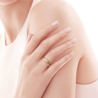 TIF79020335 light gold Roman hollow ring