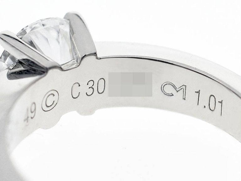 KDY-N4184900四爪光金直臂钻戒指1ct