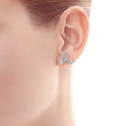 TIF78638957 two-leaf marquise stone earrings