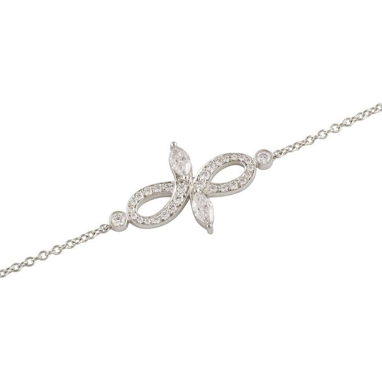 TIF18774494 stone two-leaf marquise bracelet