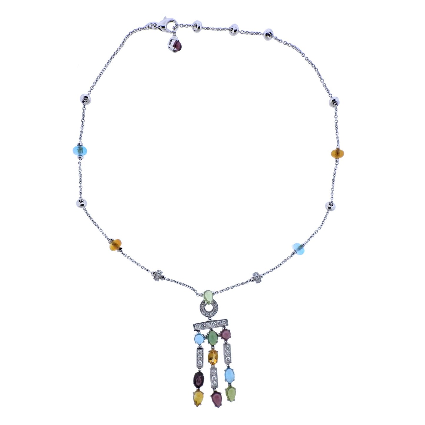 BGL-CL786058 straight colored treasure necklace