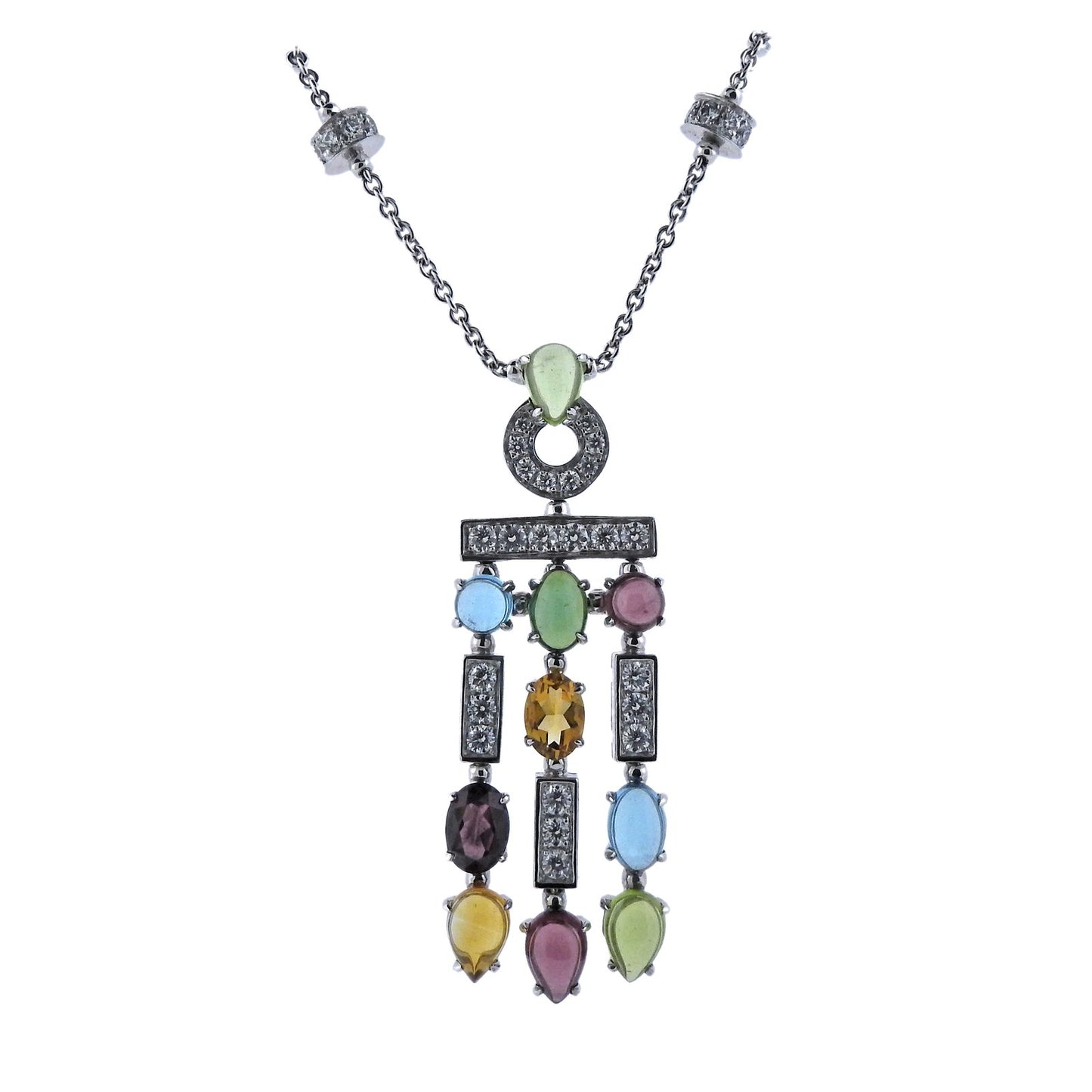 BGL-CL786058 straight colored treasure necklace