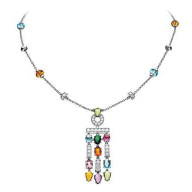 BGL-CL786058 straight colored treasure necklace