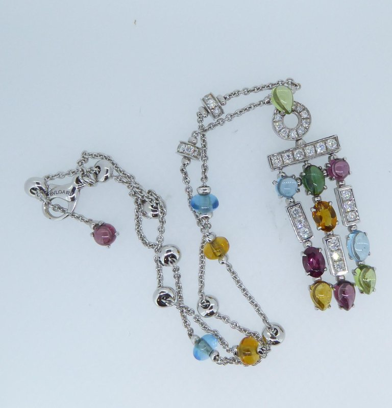 BGL-CL786058 straight colored treasure necklace