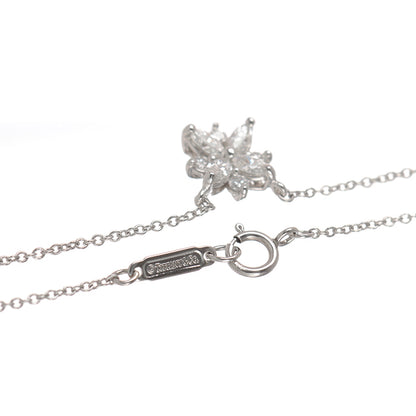 TIF7587106 Snowflake Marquise Diamond Chain Pendant