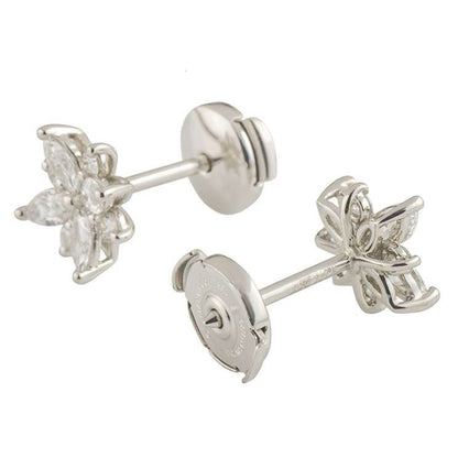 TIF97027149 snowflake marquise diamond earrings
