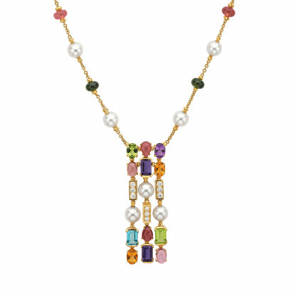 BGL-334668-CL852112 straight colored treasure necklace