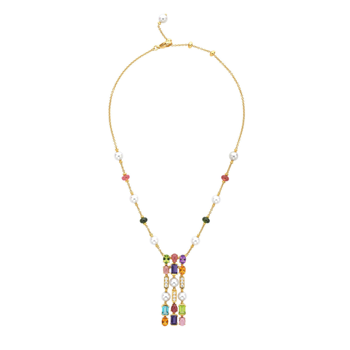 BGL-334668-CL852112 straight colored treasure necklace