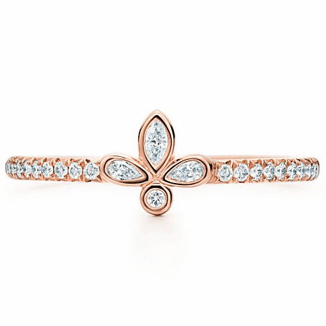 TIF66696411 three-leaf marquise full-set arm ring