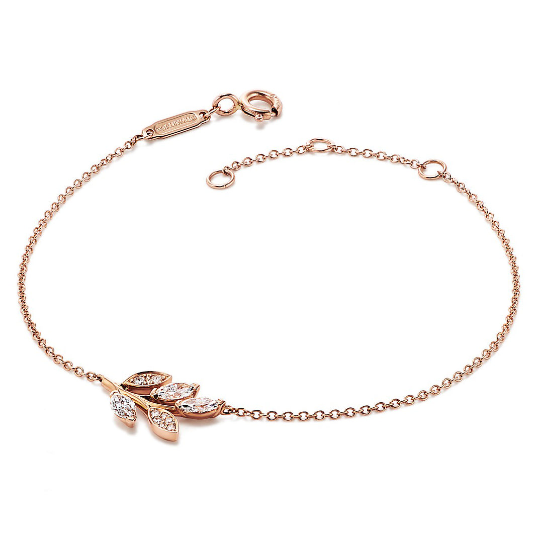 TIF78146181 Marquise diamond vine bracelet
