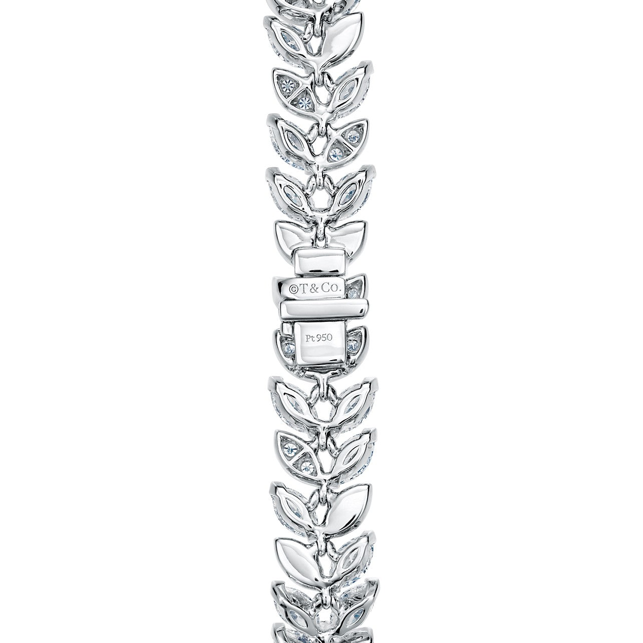 TIF67143639 Marquise round diamond vine bracelet
