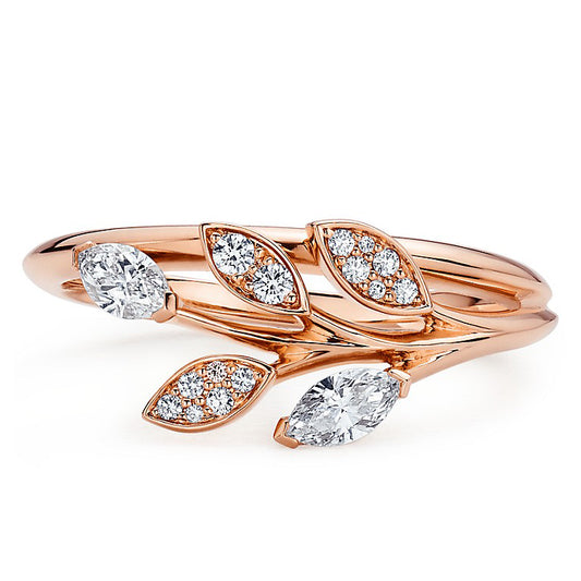 TIF82697875 marquise diamond vine ring