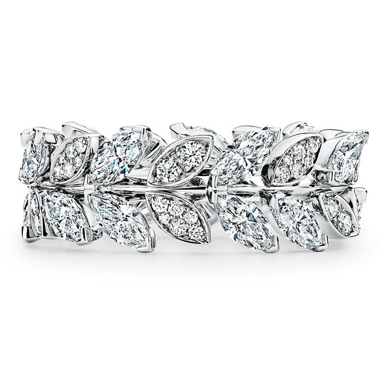 TIF66885933 Marquise diamond vine wrap ring