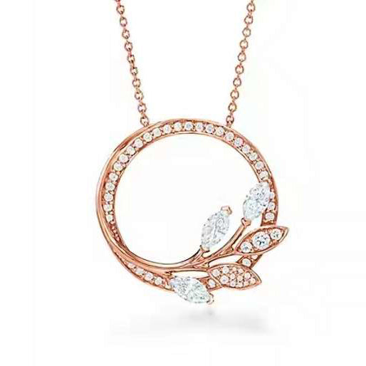 TIF11901888 Marquise diamond vine large chain pendant