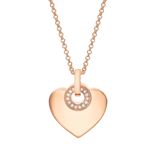 BGL-350787-CL857313 Peach Heart Shape Pendant