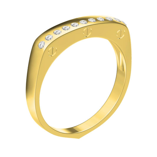 KDY-A3003923 shoulder shaped bar ring