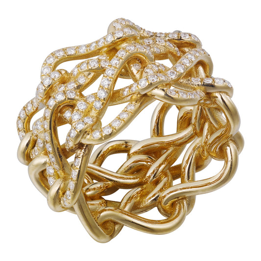 KDY-N4747000 twisted round bar 8-character combination ring