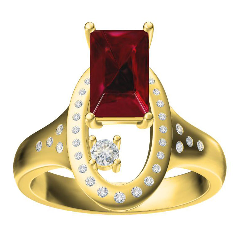 BGL-AN131790 oval ring main stone 8.02X5.2X4.4MM